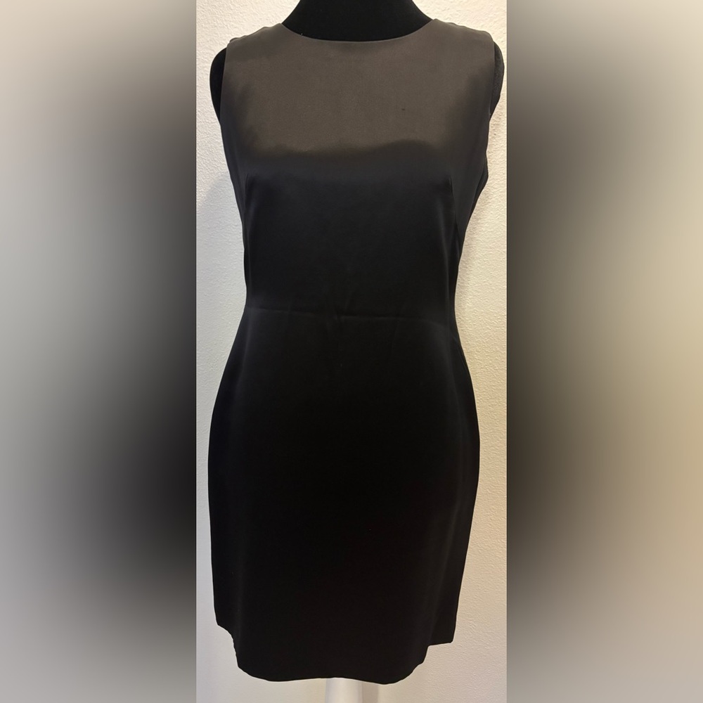 Elegant Black Sleeveless Sheath Dress